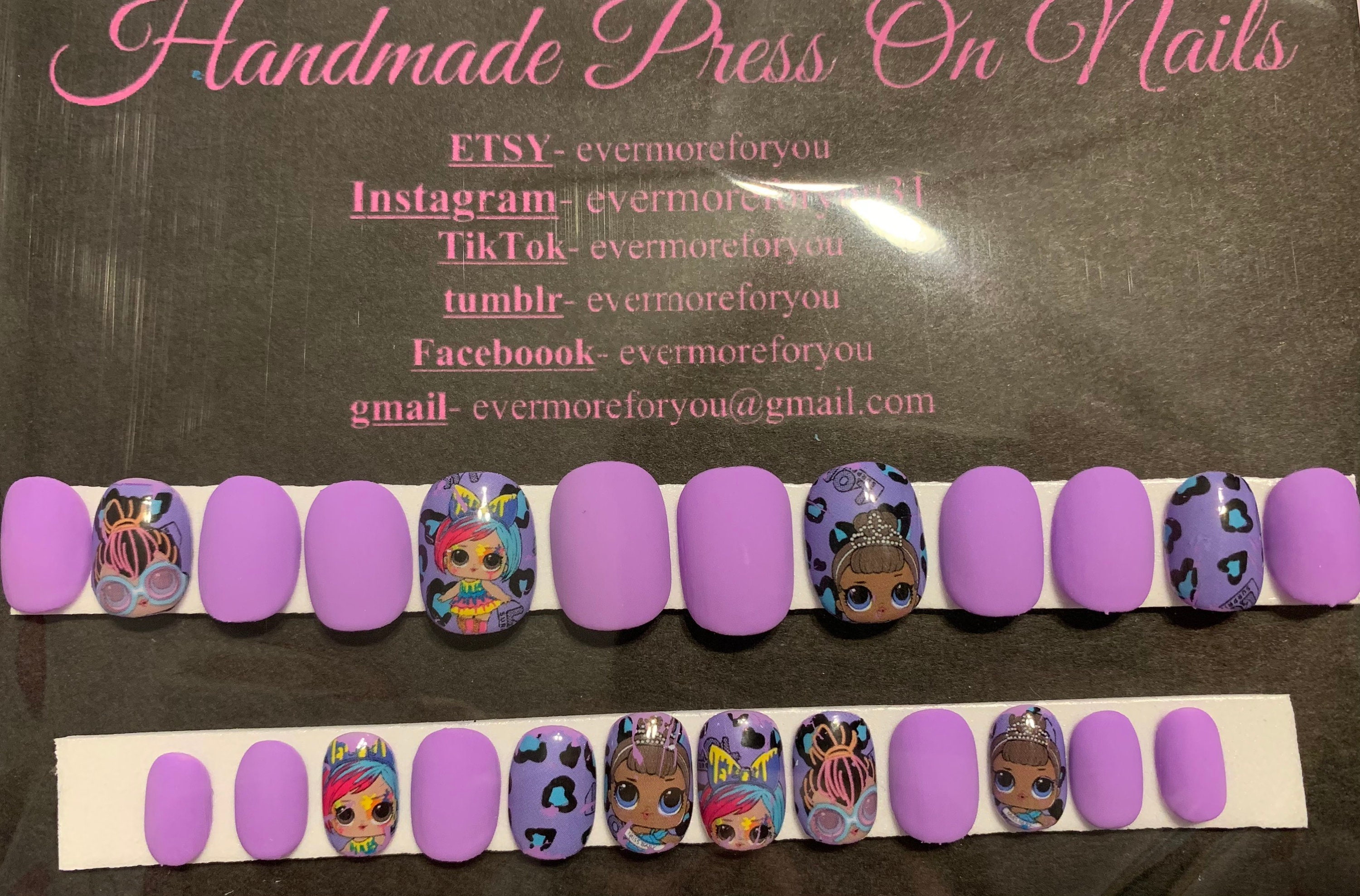 Kids press on nails | Etsy