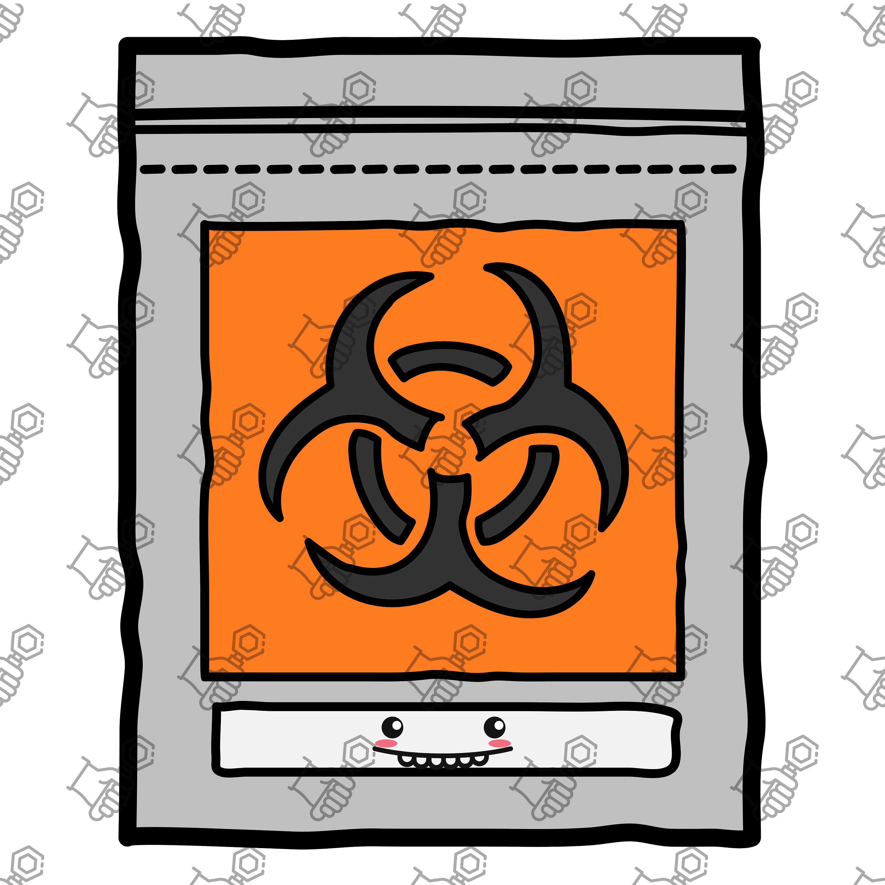 Laboratory Sticker Printable Happy Biobag - Etsy