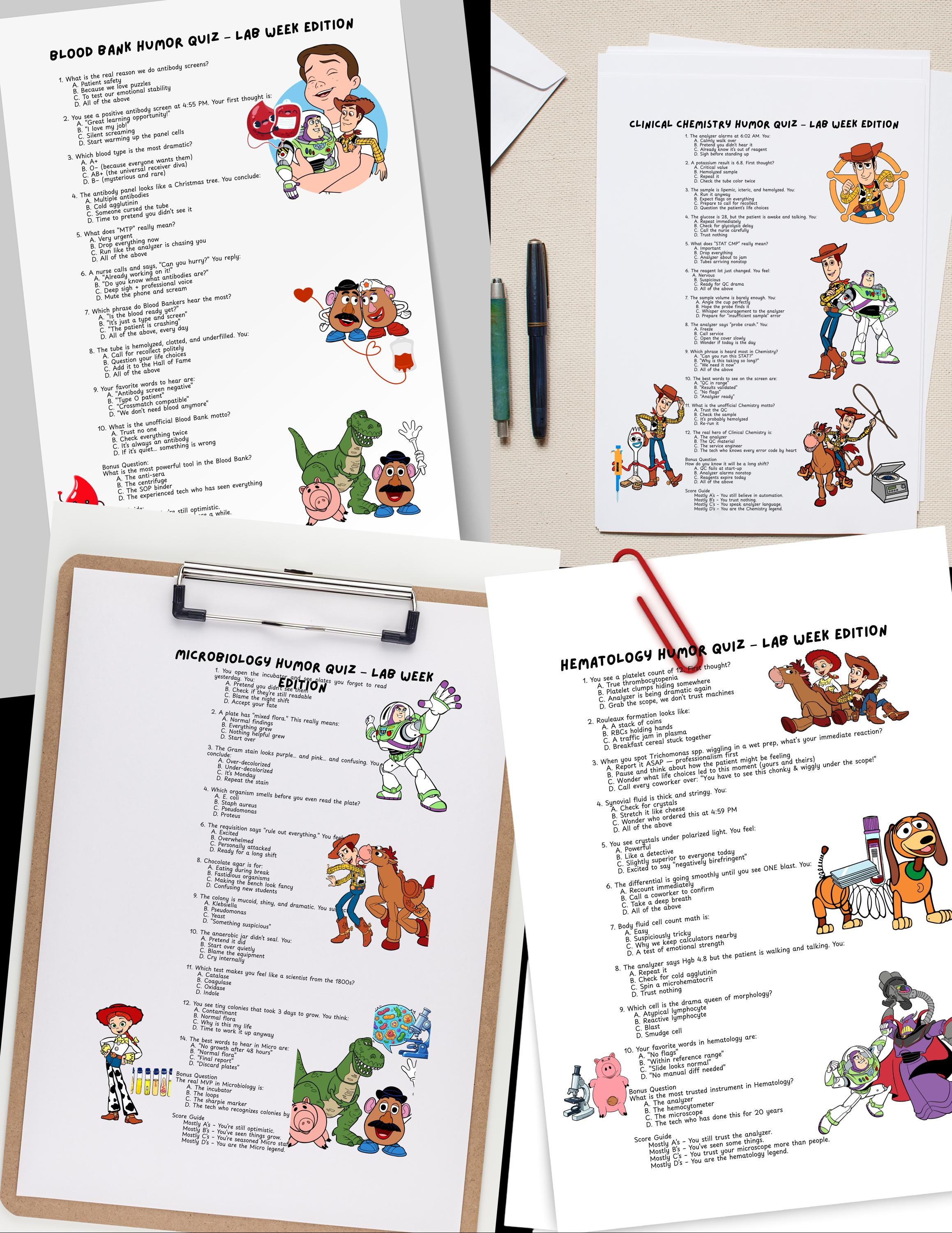 Lab Week Trivia Questions Lab Week 2026 Quiz Humor PRINTABLE - Etsy