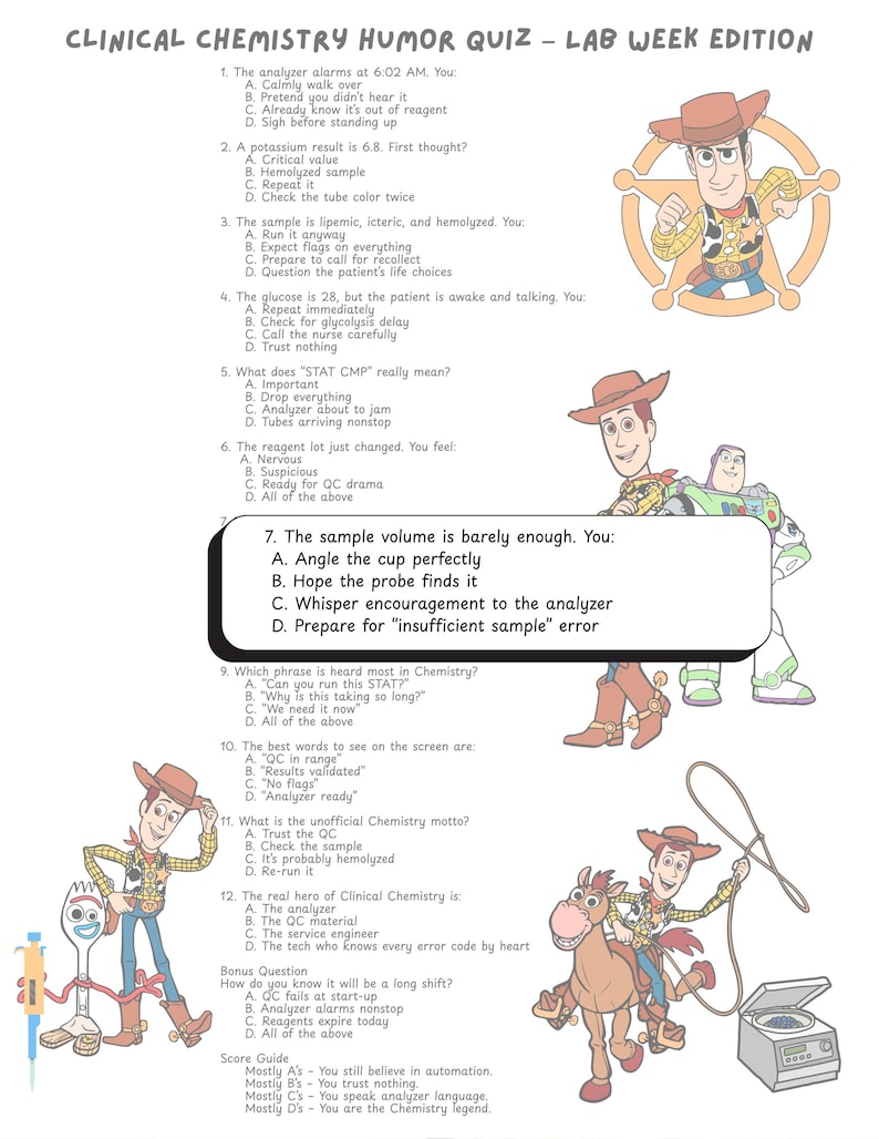 Humor Trivia Questions Lab Woche 2026 Quiz Humor zum Ausdrucken - Etsy.de