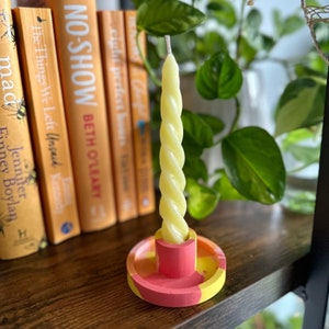 Candle Stick Holder | Jesmonite Candle Stick Holder | Handmade, Vegan & Eco Friendly