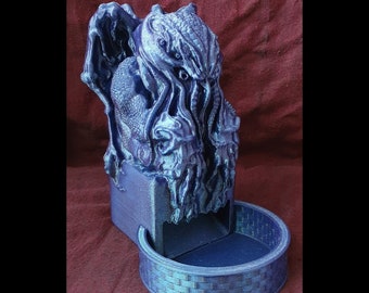 Cthulhu Dice Tower | Dungeons Master Dice Tower Tray For Board Games | Dungeons and Dragons | DnD Accessories | DnD Dice Box