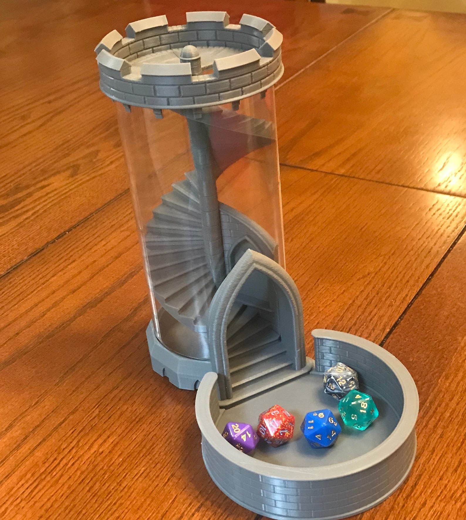 Dice Tower Dice Tray Board Game Accessory DIY Game Etsy