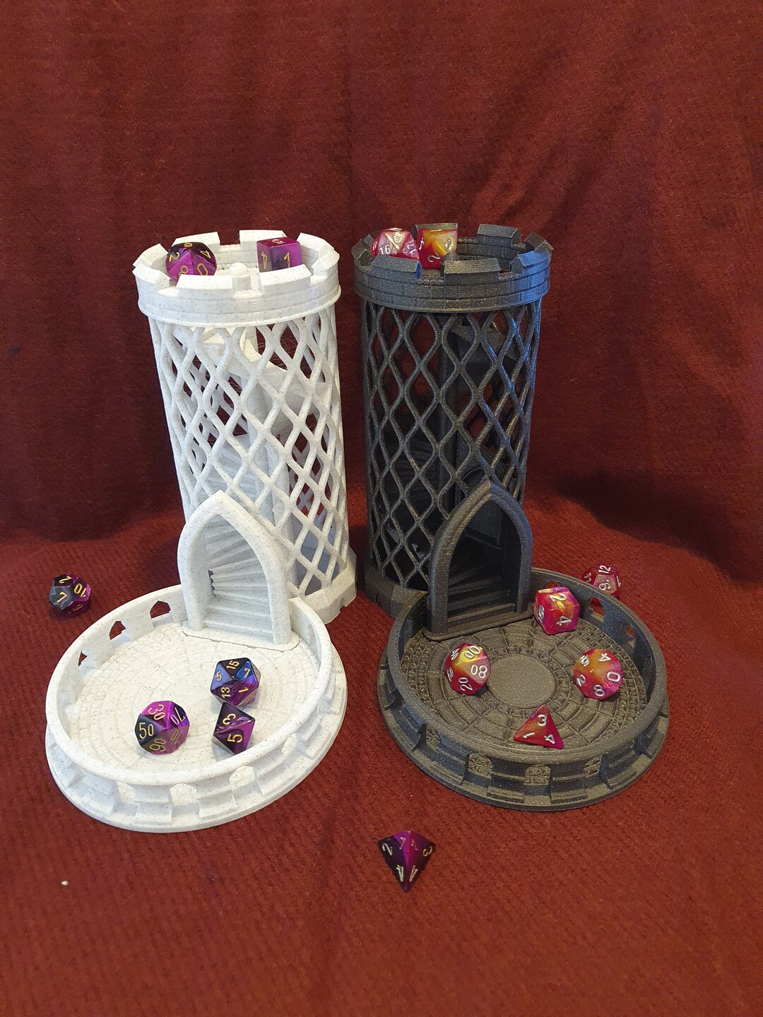 Lattice Dice Tower Dungeons and Dragons Tabletop Game Accessory Dice