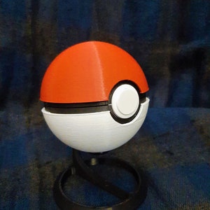 Pokeball with Functioning Button and Lid