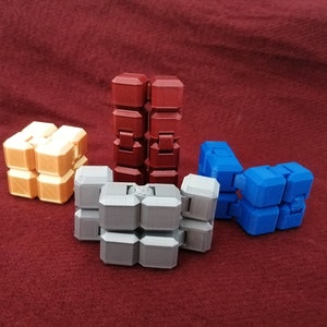 Infinity Fidget Cube, Infinity Cube, Stress Reliever, Sensory Toy, Fiddle Cube, 3D printed gadget, desk toy, Stocking Filler, fidget spinner