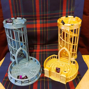 Spiral Dice Tower | Dungeons and Dragons | Tabletop Accessory | Dice Roller | Game | Dice Bag | Dice Tower