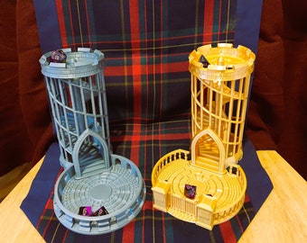 Spiral Dice Tower | Dungeons and Dragons | Tabletop Accessory | Dice Roller | Game | Dice Bag | Dice Tower