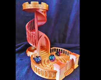 Spiral Dice Tower | Dice Tray | Dungeons and Dragons | Tabletop Game | Tabletop Accessory | DIY | Game