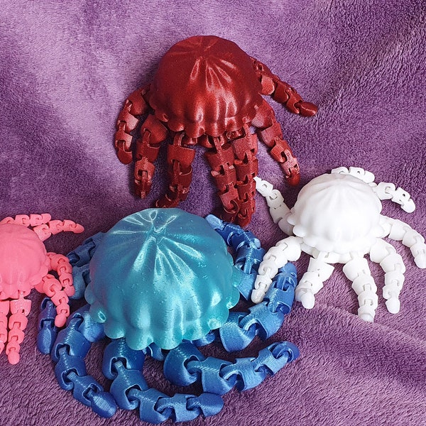 Jellyfish Fidget Toy | Articulated Jellyfish | Sensory Toy | Flexible Toy