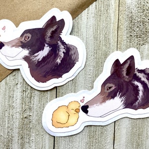 Lot de stickers poussins et loups