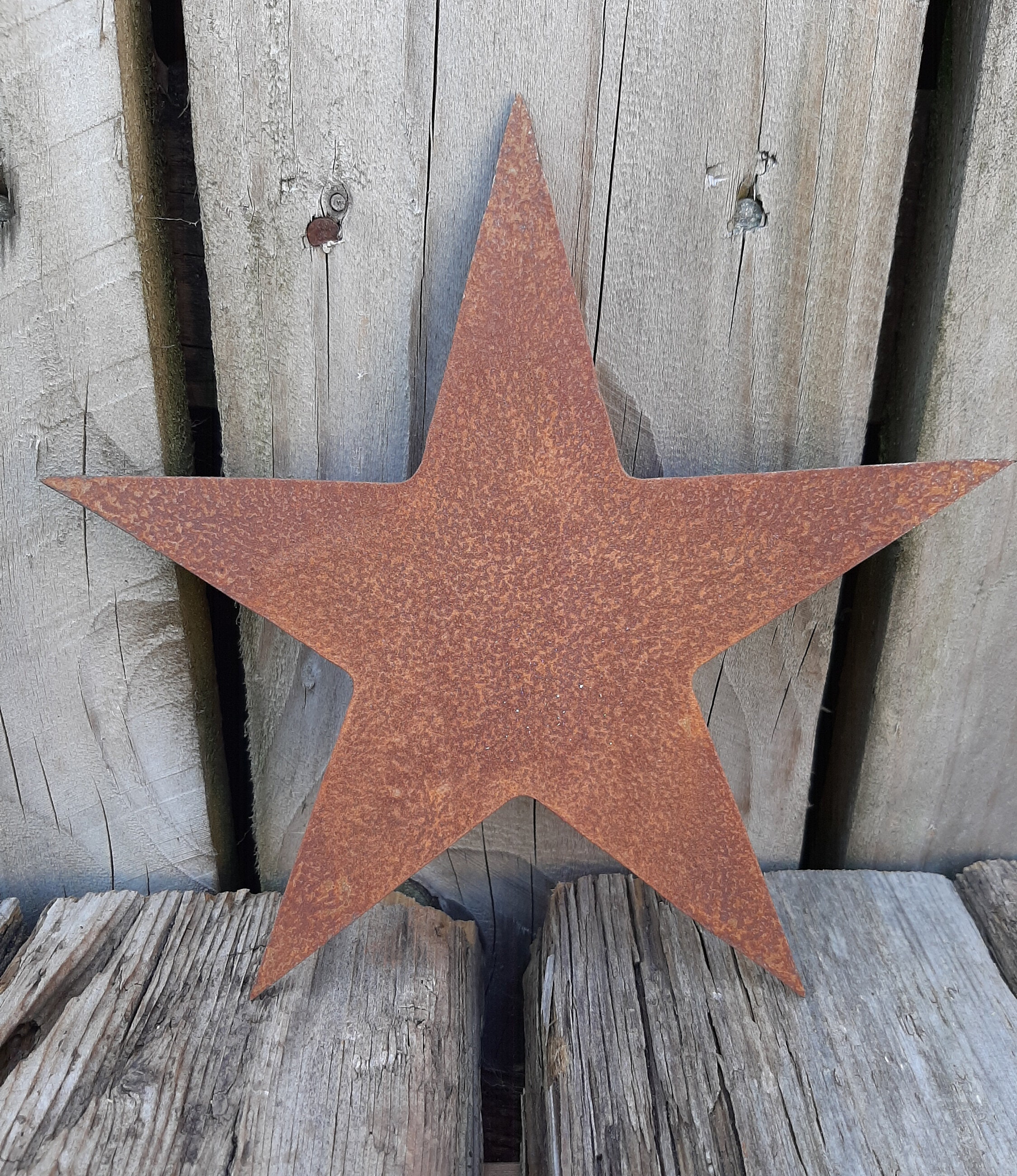 A Rusty Metal STAR Garden Ornament Rustic Vintage Gift Etsy