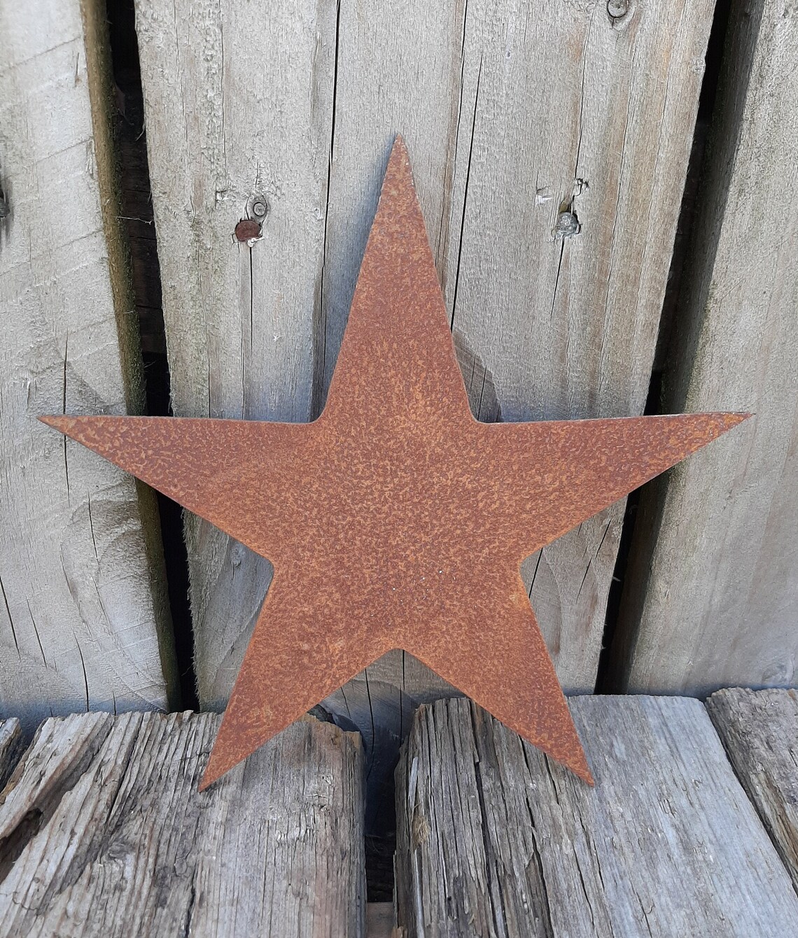 A Rusty Metal STAR Garden Ornament Rustic Vintage Gift Etsy
