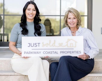 Personalized Relator Sold Sign For Photo Prop For Closing Photos | Realtor Gift Sold Sign
