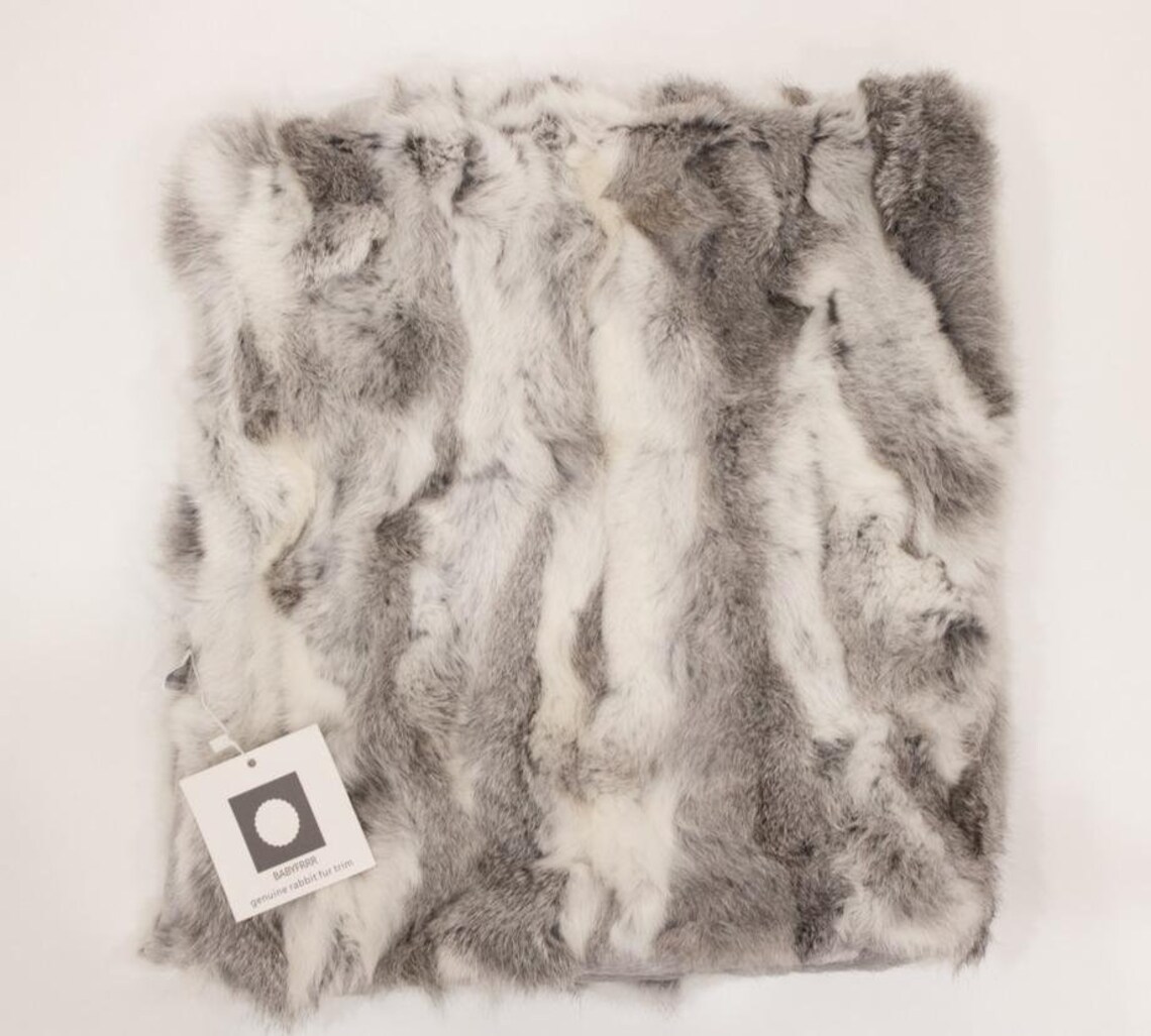 Genuine rabbit fur baby blanket Etsy