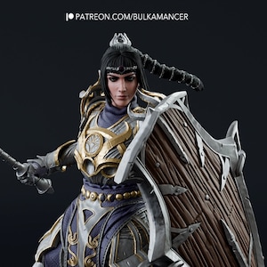 Shadowheart, Kleriker von Shar 3D gedruckte DIY Resin Statue Kit / Figur / Miniatur [von Mengenangabe] UNBEMALT