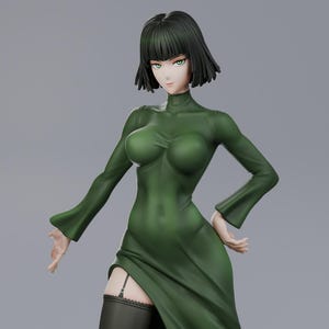 Fubuki NIEPOMALOWANA, drukowana w 3D figurka z żywicy DIY [przez Abe3D]