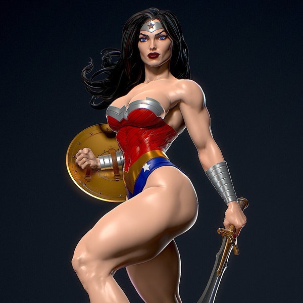 Wonder Woman Classic 3d gedruckte DIY Resin Statue Kit / Figur [von Yan_H] UNBEMALT
