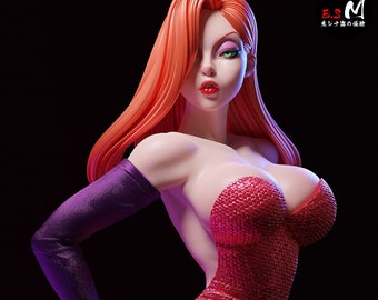 Jessica Rabbit Fanart 3d gedruckt DIY Resin Statue Kit / Figur [von ES Monster] UNBEMALT