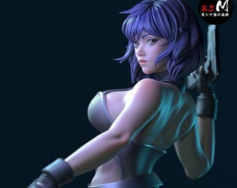 Motoko Kusanagi, cyber cop 3d printed DIY Resin statue kit / figurine [by 3Dmoonn] UNPAINTED