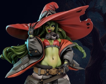 Nimue, Goblin witch 3d Printed model [by Gaz Minis] UNPAINTED