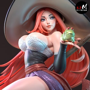 Sorceress 3d printed DIY Resin statue kit / figurine [by ES Monster] UNPAINTED