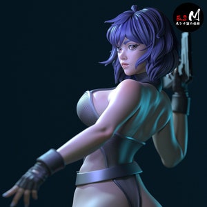 Motoko Kusanagi, cyber cop 3d printed DIY Resin statue kit / figurine [by 3Dmoonn] UNPAINTED
