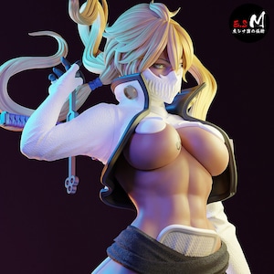 Harribel, female Arrancar 3d printed DIY Resin statue kit / figurine [by ES Monster] UNPAINTED