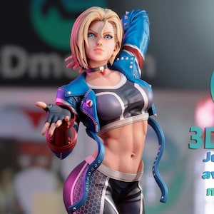 ストリートファイティングアサシン女性格闘家 3Dプリント DIY 樹脂像キット / フィギュア [3Dmoonn 製] 未塗装