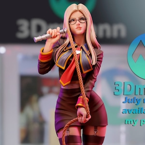 Quistis, SeeD Instructor fanart 3d printed DIY Resin statue kit / figurine [by 3Dmoonn] UNPAINTED