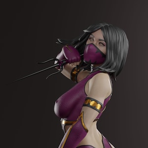 Outworld Princess 3d printed DIY Resin statue kit / figurine [by Abe3D] UNPAINTED