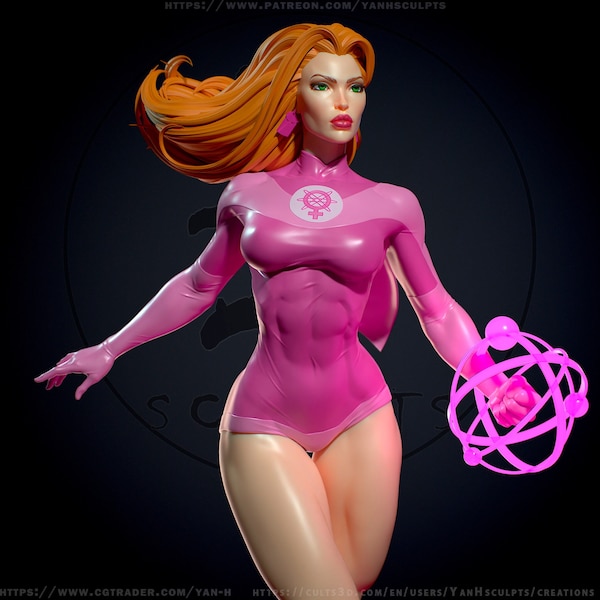 Atom Eve, invincible superhero 3d printed DIY Resin statue kit / figurine [by Yan_H] UNPAINTED