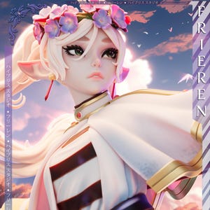 Frieren UNPAINTED 3D printed DIY Resin statue kit / figurine / miniature [by Hybris Studios]