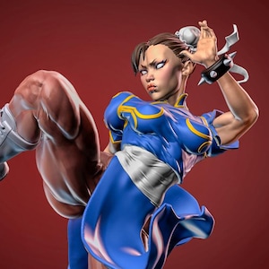 Chun Li UNPAINTED 3d printed DIY Resin statue kit / figurine [by Yan_H]
