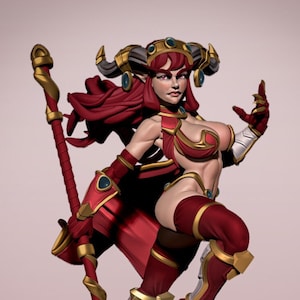 Dragon Queen 3d Printed model [by Gaz Minis]