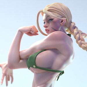 Bikini Cammy 3d printed DIY Resin statue kit / figurine [by ES Monster] UNPAINTED