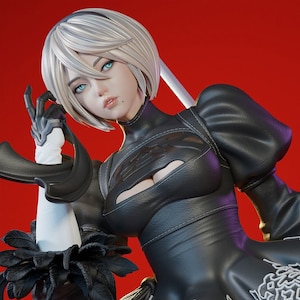 2B_Nier_Automata Android swordfighter 3d printed DIY Resin statue kit / figurine [by ES Monster] UNPAINTED