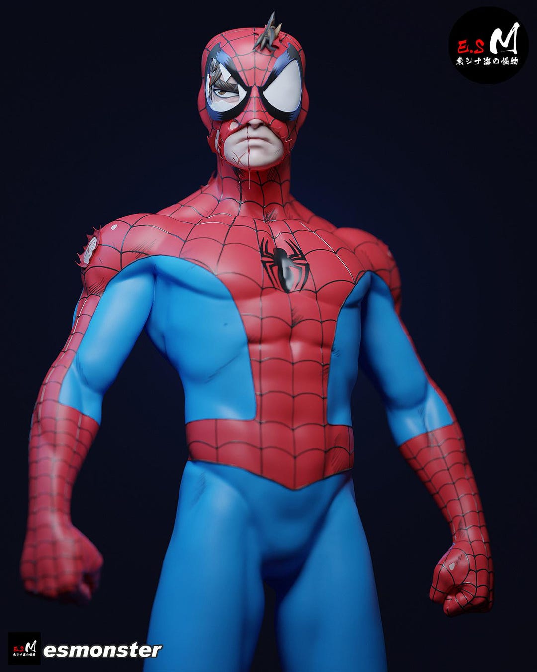 Spiderman UNPAINTED 3d Printed DIY Resin Statue Kit / Figurine [by ES ...