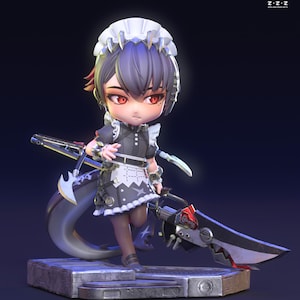 Ellen Joe Chibi UNPAINTED 3d printed DIY Resin statue kit / figurine [by Chuya Factory]
