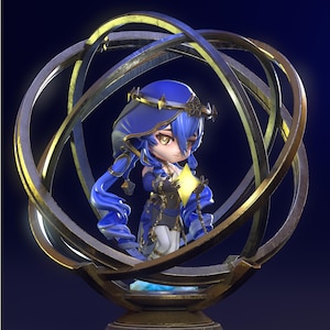 Layla Chibi unbemalt 3d gedruckt DIY Resin Statue Kit / Figur [von Chuya Factory]