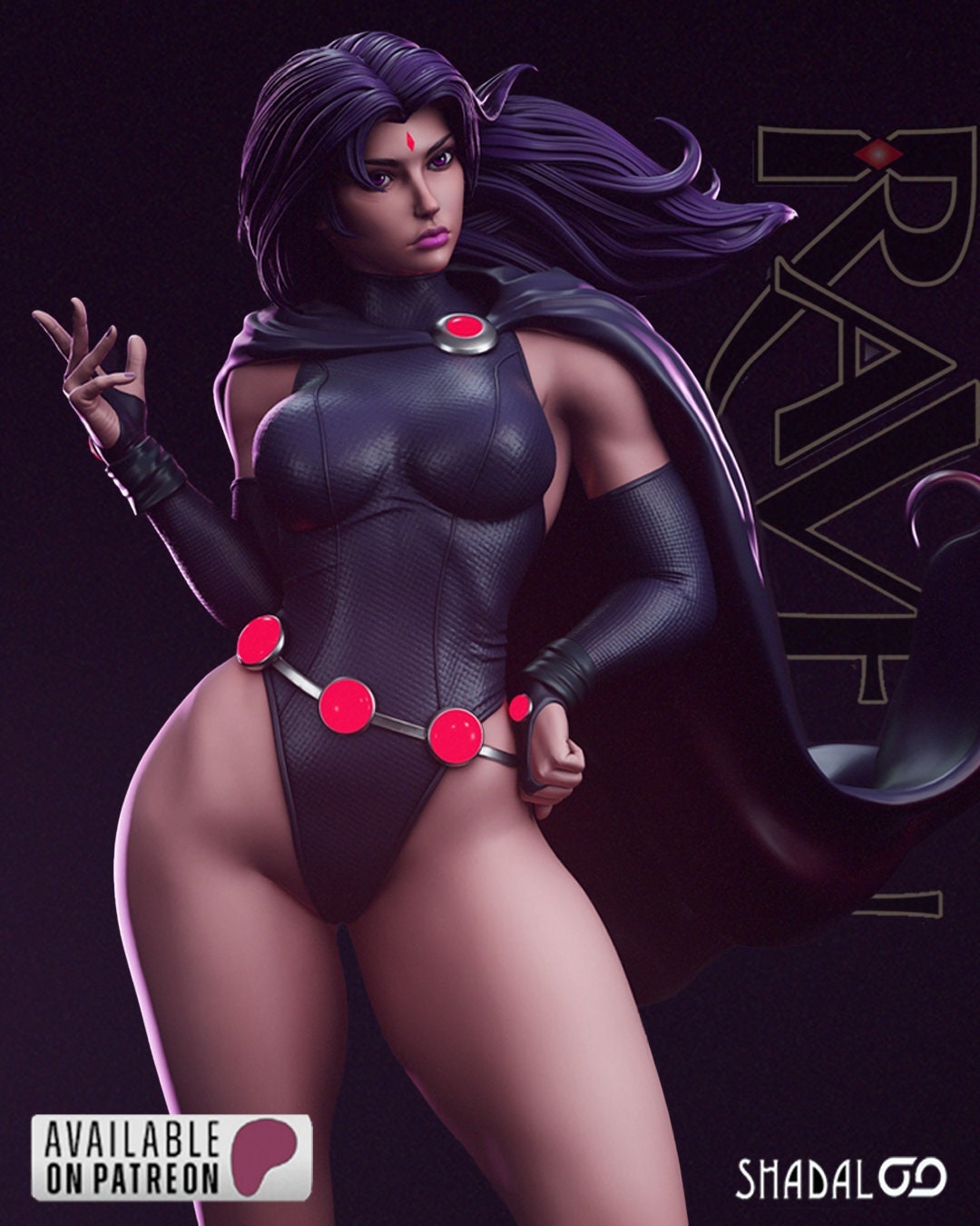 Raven 3D gedruckt DIY Resin Statue Kit / Figur / Miniatur [von Shadaloo Studio] UNBEMALT