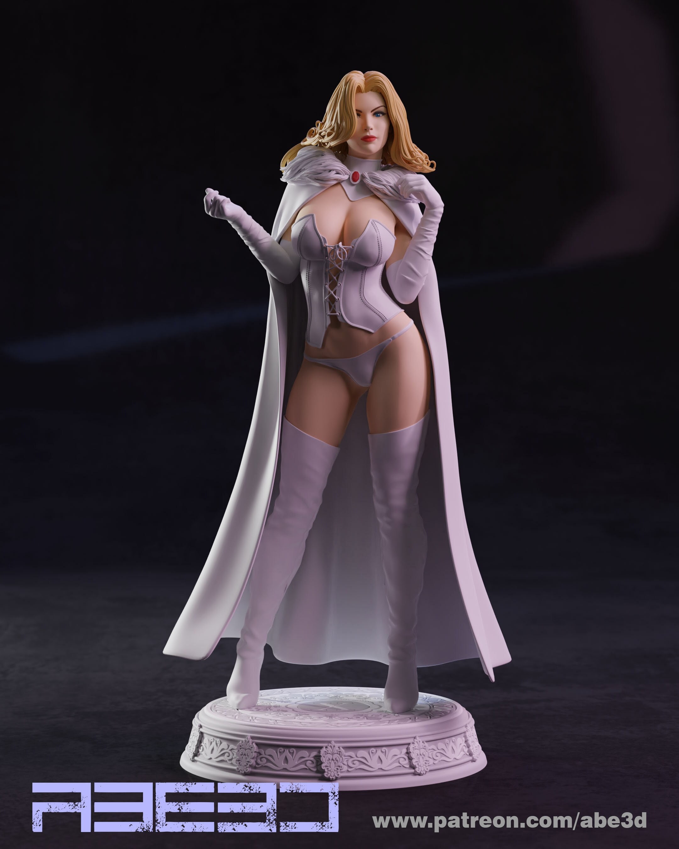  VintageCos Disfraz de reina blanca Emma Frost para