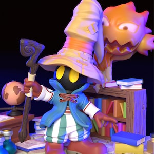 Black mage Vivi 3d printed DIY Resin statue kit / figurine [by Chuya Factory] UNPAINTED