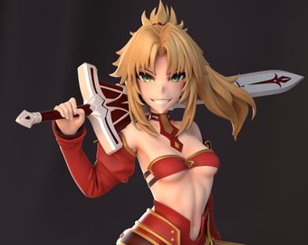 Mordred, Fate 3d printed DIY Resin statue kit / figurine / miniature [by CA3D] UNPAINTED