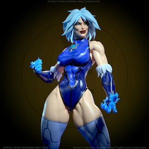 Killer Frost UNPAINTED 3d printed DIY Resin statue kit / figurine [by Yan_H]