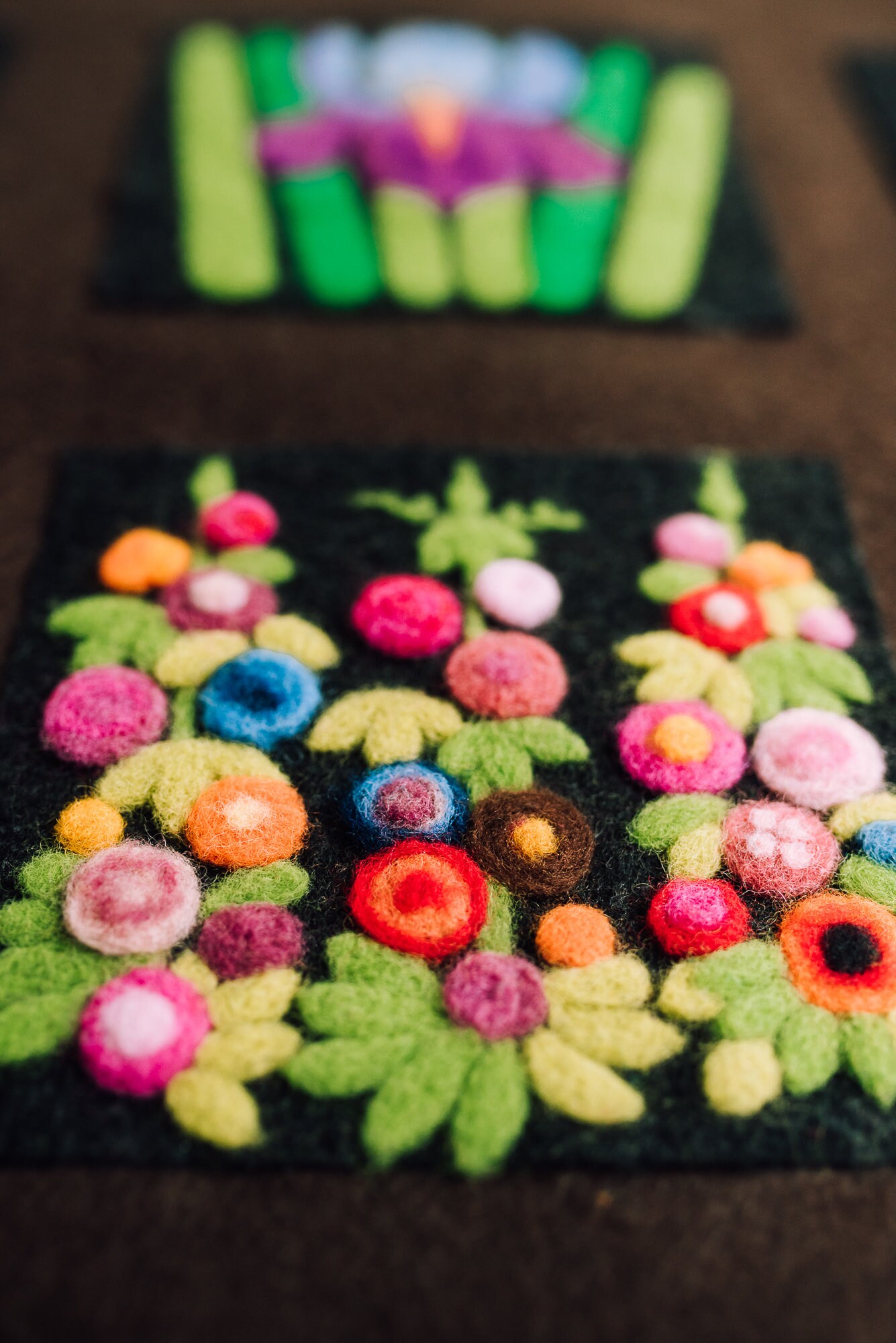 Needle Felted Panel Wall Hanging Wall Decoration Felt Art Etsy