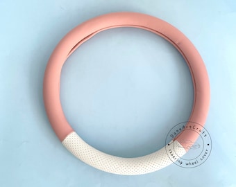 Bunter Macaron-niedlicher Lenker-Rad-Bezug für Frauen, Faser-Leder-Lenkrad-Bezug, moderne Lenker-Rad-Bezug, Lenkradschutz