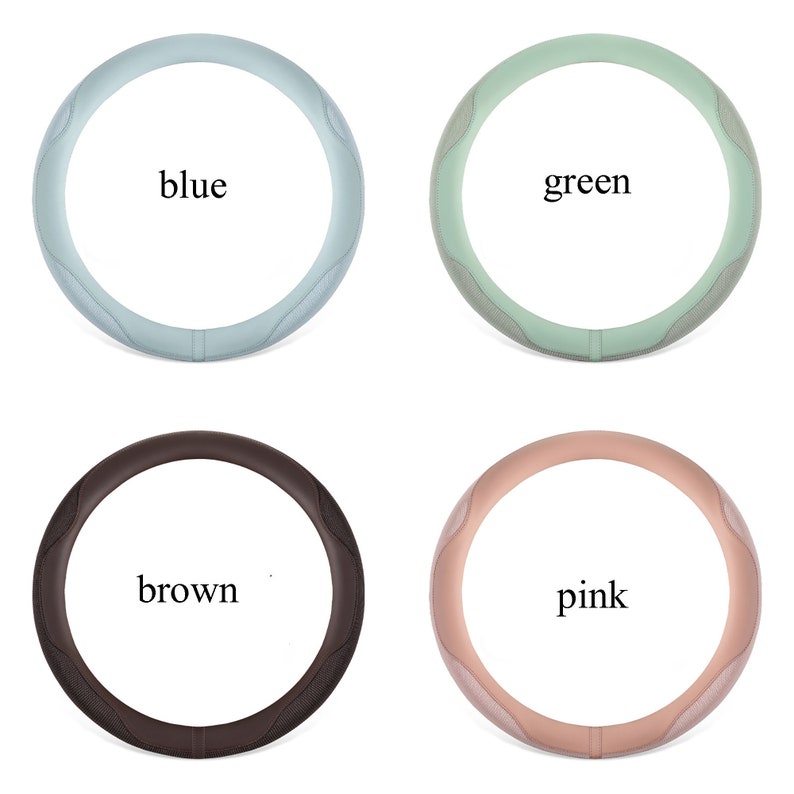 Peut inclure: Quatre housses de volant de diff&eacute;rentes couleurs&nbsp;: bleu, vert, marron et rose. Chaque housse pr&eacute;sente un design textur&eacute;.