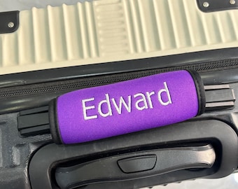 Custom Luggage Handle Wrap, Personalized Luggage Wrap for Suitcase, Luggage Handle With Name, Travel Accessories, Unique Handle Cover Gifts