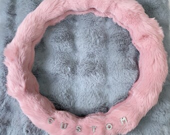 Warm Plush Spiral Steer Wheel Cover, Universal Winter Wheel Cover, Fluffy Warm Car Steering Wheel Cover, Car Interior Wheel Decoration